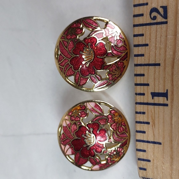 Cloisonne Earrings - Picture 2 of 3